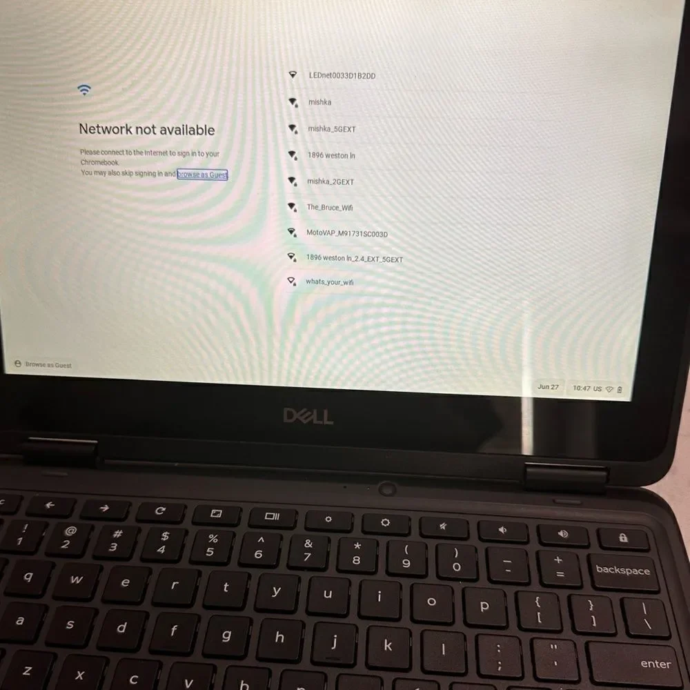 DELL 2 in 1 Chromebook 3100 Laptop in Gray Gunmetal Color (refurbished/used)